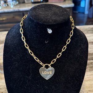 Gold Heart Pendant Necklace